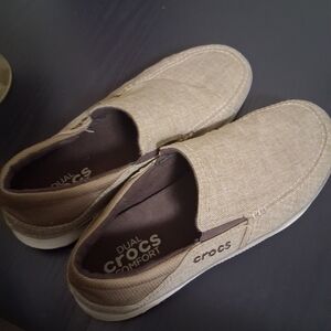 CROCS Men's Beige Slip-On Loafers